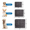 Picture of Nobleza Waterproof Dog Blanket, Super Soft Warm Fluffy Sherpa Fleece Puppy Blanket, Washable Reversible Pet Blanket for Couch, Cat Throw Blanket for Small Medium Dogs Cats, 24" × 32" Grey