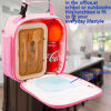 Picture of FlowFly Kids Lunch box Insulated Soft Bag Mini Cooler Back to School Thermal Meal Tote Kit for Girls, Boys, Pink