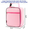 Picture of FlowFly Kids Lunch box Insulated Soft Bag Mini Cooler Back to School Thermal Meal Tote Kit for Girls, Boys, Pink