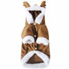 Picture of Mogoko Dog Cat Christmas Reindeer Costume, Funny Pet Elk Cosplay Dress, Puppy Fleece Outfits Warm Hoodie Xmas Apparel Clothes (L Size)