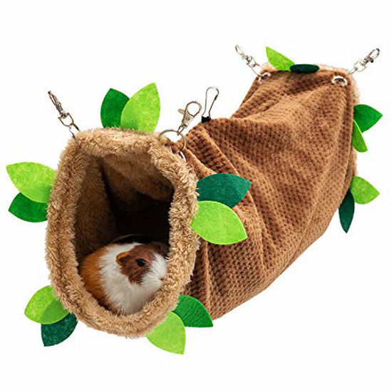 GetUSCart- DMISOCHR Hanging Tunnel Hammock for Small Animals - Warm Plush Hammock Cage for Guinea-Pig Hamster Ferret Rat Mice Parrot Chinchilla Flying Squirrel - Hideout Swing Pet Hammock for Playing Sleeping GetUSCart- DMISOCHR Hanging Tunnel Hammock for Small Animals - Warm Plush Hammock Cage for Guinea-Pig Hamster Ferret Rat Mice Parrot Chinchilla Flying Squirrel - Hideout Swing Pet Hammock for Playing Sleeping