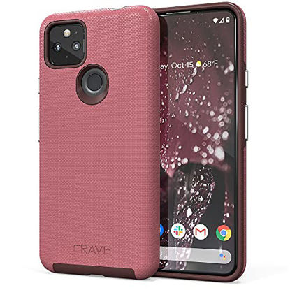 Picture of Crave Dual Guard for Pixel 5a Case, Shockproof Protection Dual Layer Case for Google Pixel 5a 5G - Berry