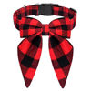 Picture of Malier Dog Collar with Long Bow Tie (Red & Black, Large)