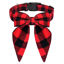 Picture of Malier Dog Collar with Long Bow Tie (Red & Black, Large)