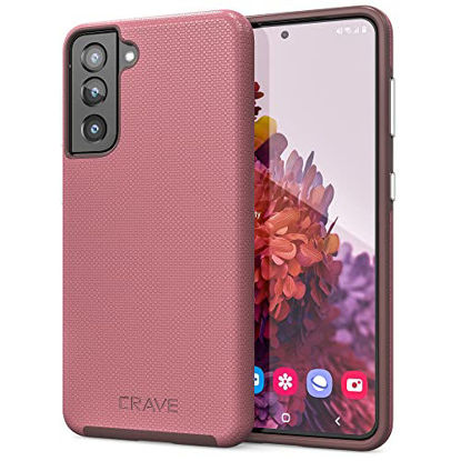 Picture of Crave Dual Guard for Galaxy S21 Case, Shockproof Protection Dual Layer Case for Samsung Galaxy S21, S21 5G (6.2 inch) - Berry