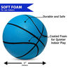 Picture of 5 Inch Foam Mini Basketball for Indoor Basketball Mini Hoops, 2 Pack | Safe & Quiet Foam Basketball for Over The Door Mini Hoop Basketball Sets | Great for Adults & Kids Basketball (Green & Blue)