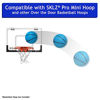 Picture of 5 Inch Foam Mini Basketball for Indoor Basketball Mini Hoops, 2 Pack | Safe & Quiet Foam Basketball for Over The Door Mini Hoop Basketball Sets | Great for Adults & Kids Basketball (Green & Blue)