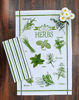 Picture of AMOUR INFINI Herb Garden 6 Pack Kitchen Set | 2 Decorative Kitchen Towels (28 x 18) and 4 Terry Dishcloths (12 x 12) | 100% Cotton Machine Washable | Super-Soft and Ultra Absorbent | Green