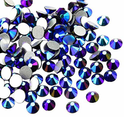 Jollin Glue Fix Flatback Rhinestones Glass Diamantes Gems for Nail Art (ss16 1440pcs Citrine)