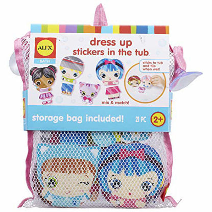 Picture of Alex Bath Dress Up Stickers in the Tub Kids Bath Activity