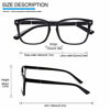 Picture of 5 Pack Blue Light Blocking Reading Glasses Fashion Square Computer Glasses Women Men Comfort Reading Gaming TV Glasses (5 Mix, 1.0)