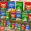 Picture of 24PCS Christmas Gift Bags Bulk Assorted Sizes Reusable Kraft Paper Bags with Handles Party Favor Bags(6 Large, 9 Medium, 9 Small Gift Bags)