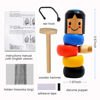 Picture of 【New Version】 Unbreakable Wooden Man Magic Toy, Stubborn Wood Man Magic Tricks Props Toys, Funny Christmas Thanksgiving Party Tricks Wooden Magic Easy Doing Gift Toy for Children Kids-(2Pack)