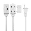Picture of Cable Matters 2-Pack 16 AWG 2 Prong Extension Cord 10 ft, UL Listed (3 Outlet Extension Cord) with Tamper Guard White