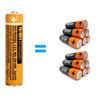 Picture of NI-MH AAA Rechargeable Battery 1.2V 550mah 6-Pack AAA Batteries for Panasonic Cordless Phones, Remote Controls, Electronics