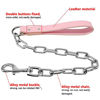 Picture of Didog 28 inch Length Heavy Duty Anti-bite Dog Giant Chain Leash with Leather Handle