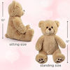 Picture of 12 inch Brown Teddy Bear Stuffed Animal, Cute Plush Teddy Bear Toy, Gift for Kids, Toddlers, Boys and Girls