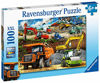 Picture of Ravensburger Construction Vehicles 100 Piece Puzzles for Kids, Every Piece is Unique, Pieces Fit Together Perfectly