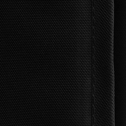 Picture of Lann's Linens - 4' Premium Fitted Tablecloth for 48" x 24" Rectangular Table - Wedding/Banquet/Trade Show - Polyester Cloth Fabric Cover - Black