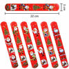 Picture of Ruisita 60 Pieces Christmas Slap Bracelets Slap Bands Bracelets Toys Santa Claus Slap Wristband for Christmas Party Favors