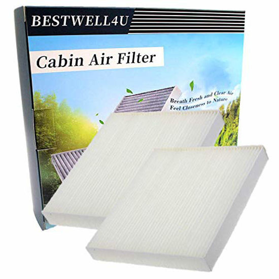 Picture of 2 Pack White Cabin air filter Replacement for CP134,CF10134