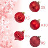 Picture of KI Store Christmas Balls Red Shatterproof Christmas Tree Ball Ornaments Decorations for Xmas Trees Wedding Party Home Decor 2.36-Inch Hooks Included