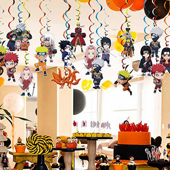 Kids Anime Theme Birthday Decorations Party Banner Balloons Cake Topper Set   Fruugo IN