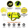 Picture of 4LegsFriend Dog Safety Yellow Reflective Vest with Leash Hole 5 Sizes - High Visibility for Outdoor Activity Day and Night, Keep Your Dog Visible, Safe from Cars & Hunting Accidents