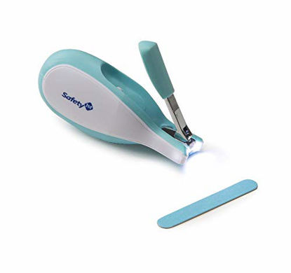 Picture of Safety 1st Sleepy Baby Nail Clipper With Built-in LED Light 2 Pack, Colors May Vary