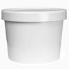 Picture of [5 Count] 64 oz Paper Freezer Containers and Lids - With Non-vented Lids to Prevent Freezer Burn - Premium Heavy Duty Half Gallon Ice Cream Containers! Frozen Dessert Supplies
