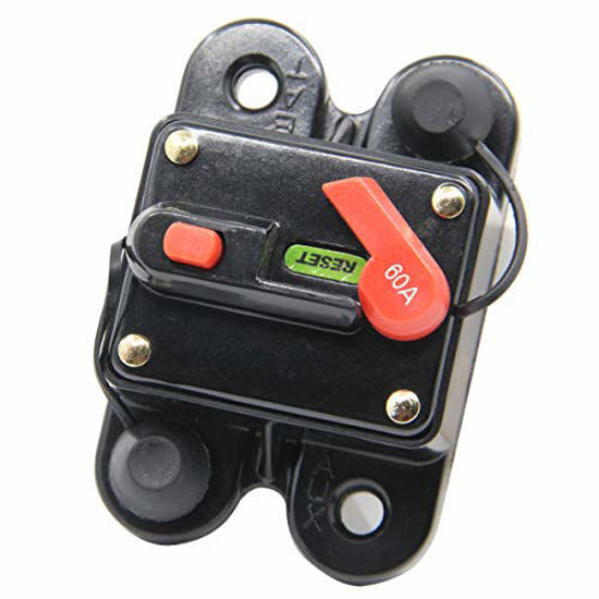 GetUSCart ZOOKOTO Circuit Breaker 60A, 60A Fuse holder Trolling Motor