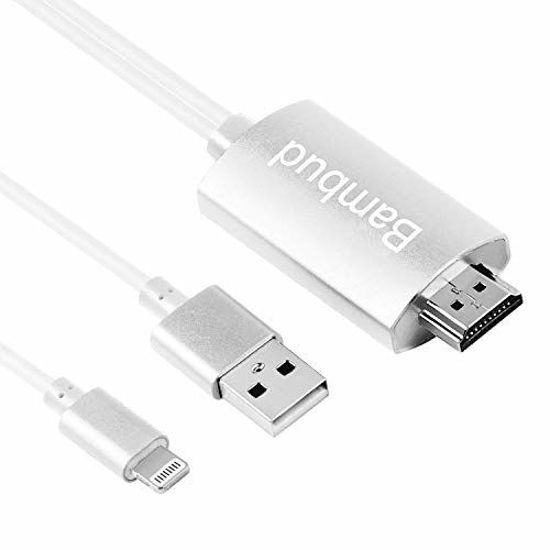 Compatible with iPhone to HDMI Cable - 1080P HD Phone to TV Cable Digital  AV Adapter for iPhone iPad Connect to TV Projector Monitor 