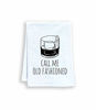 Picture of Funny Dish Towel, Call Me Old Fashioned, Flour Sack Kitchen Towel, Sweet Housewarming Gift, Farmhouse Kitchen Decor, White