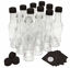 Picture of nicebottles Hot Sauce Bottles with Black Caps & Shrink Bands, 5 Oz - Case of 12