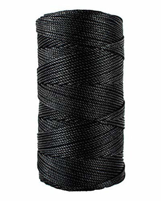 GetUSCart- SGT KNOTS #8 Solid Braid Nylon Utility Rope - Multipurpose Rope  for Commercial, Anchors and Crafts Uses (1/4 x 50ft, White)