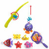 Picture of JOYIN 14 Pcs Fishing Bath Toy Set with Pole Rod, Fish Net, Shark Toy Grabber, Windup Toy and Floating Fish Baby Bath Toy Bathtub Pool Toy for Toddler Kids
