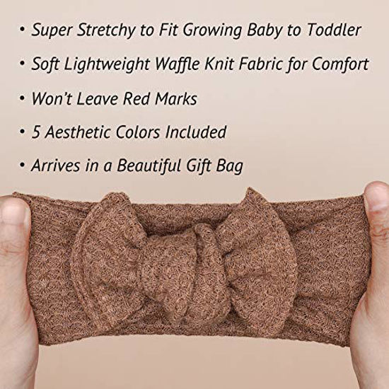 Picture of Baby Girls Headbands with Bows Infant Toddler Headwrap Hair Accessories