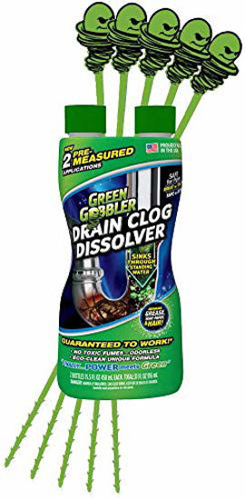  Green Gobbler Drain Clog Remover With 5 Pack of Drain Snake  Tools, Drain Opener, Drain cleaner