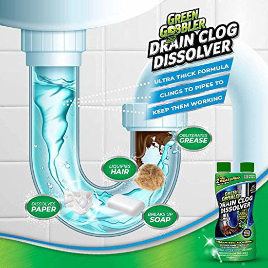 GetUSCart- Green Gobbler Drain Clog Remover with 5 Pack of Drain Snake ...