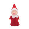Picture of WULEEUPER Sleeping Elf Doll with Pacifier | Christmas Miniature Elf Doll Toys | New Year Holiday Decoration Party Gift (Red)