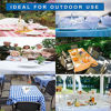 Picture of Orange 12 Pack Premium Disposable Plastic Tablecloth 54 Inch. x 108 Inch. Rectangle Table Cover By Grandipity