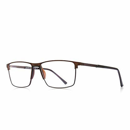 Picture of MERRY'S Reading Glasses - Fashion Blue Light Blocking Glasses Metal Frame Spring Hinge Readers for Men Eyeglasses