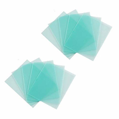 Picture of 10-PACK Welding Protective Lens Replacement 4.5 X 3.94 inch (114.3mm x 100mm) Transparent Cover Lens Cover