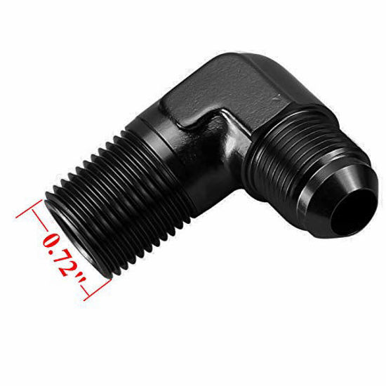 thumbnail interactive-video image 1 of Speed Daddy 10AN To 3/8 NPT 90-Degree Red Anodized Aluminum Fitting Adapter - SDD-FT190201006RD 1 of 4