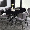 Picture of LUSHVIDA Round Waterproof Table Cover Elastic Tablecloth Vinyl Fitted Table Cover Elastic Edged Plastic Table Cover Fits Tables up to 57"-68" R Black