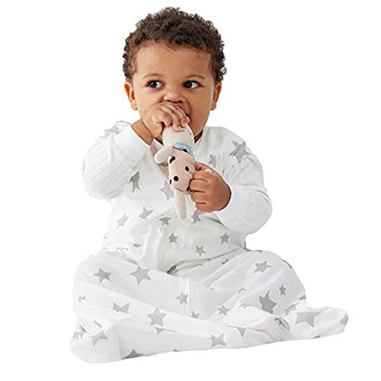 1 Pack Unisex Baby Sleep Bag 0.5 TOG Duomiaomiao Baby Sleep Sack Suit 100% Cotton Wearable Blanket with Two-Way Zipper 