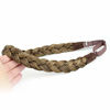 Picture of DIGUAN Synthetic Hair Braided Headband Classic Chunky Wide Plaited Braids Elastic Stretch Hairpiece Women Girl Beauty accessory, 55g aHairBeauty (#Dark Blonde)