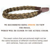 Picture of DIGUAN Synthetic Hair Braided Headband Classic Chunky Wide Plaited Braids Elastic Stretch Hairpiece Women Girl Beauty accessory, 55g aHairBeauty (#Dark Blonde)