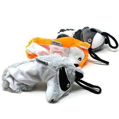 Picture of Jalousie Dog Flirt Pole Compatible Toys - Three Squeaky Toys Plush Toys - for Dog Teaser Wand (Refill Pack)