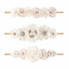 Picture of cherrboll 3pcs Baby Girl Headbands Flowers, Super Soft & Stretchy Nylon Floral Hairbands for Newborn Toddler
